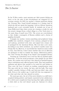 Sjohnna McCray - The X-Factor