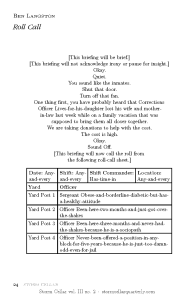 Ben Langston - Roll Call [sample-1]