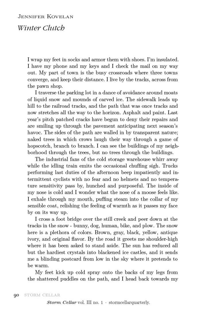 Jennifer Kovelan - Winter Clutch[sample]