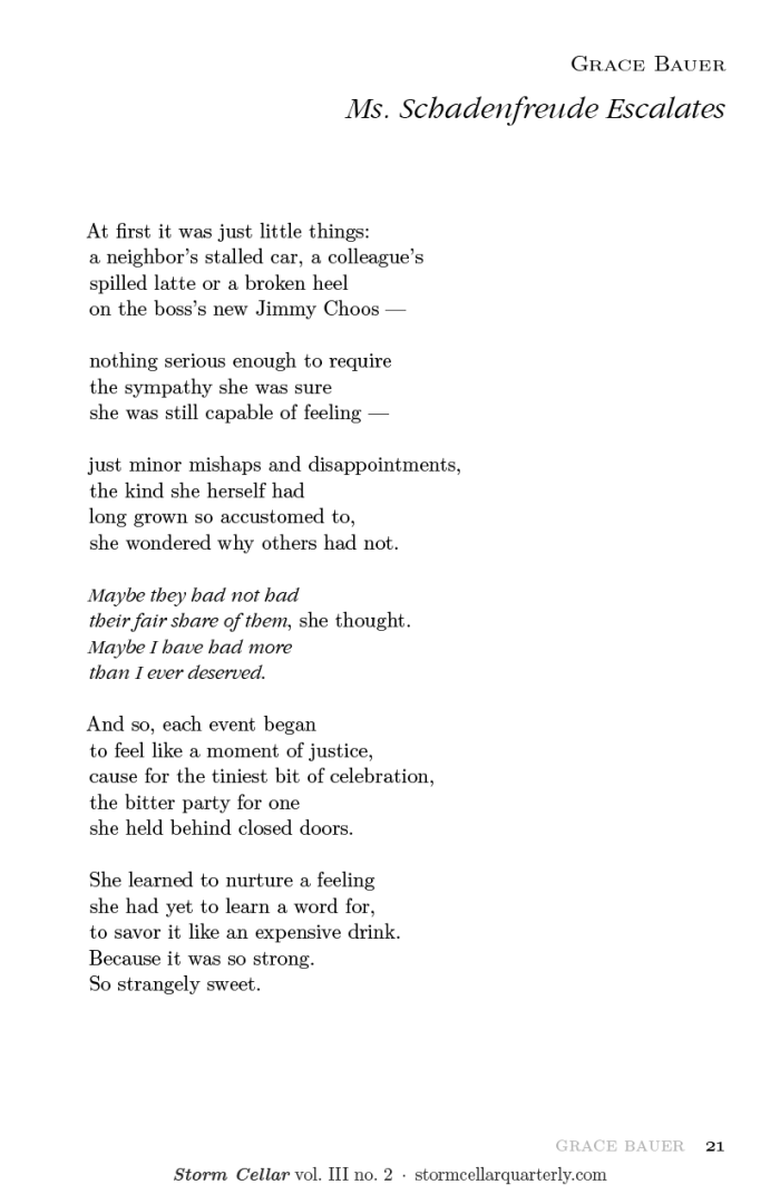 Grace Bauer - two poems [sample-21]