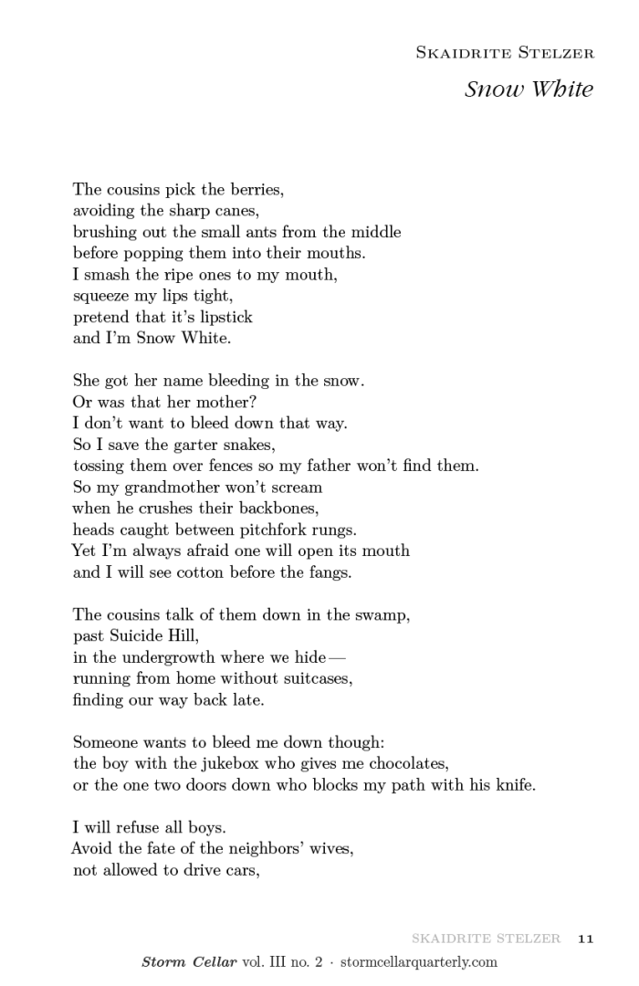 Skaidrite Stelzer - Snow White [sample]