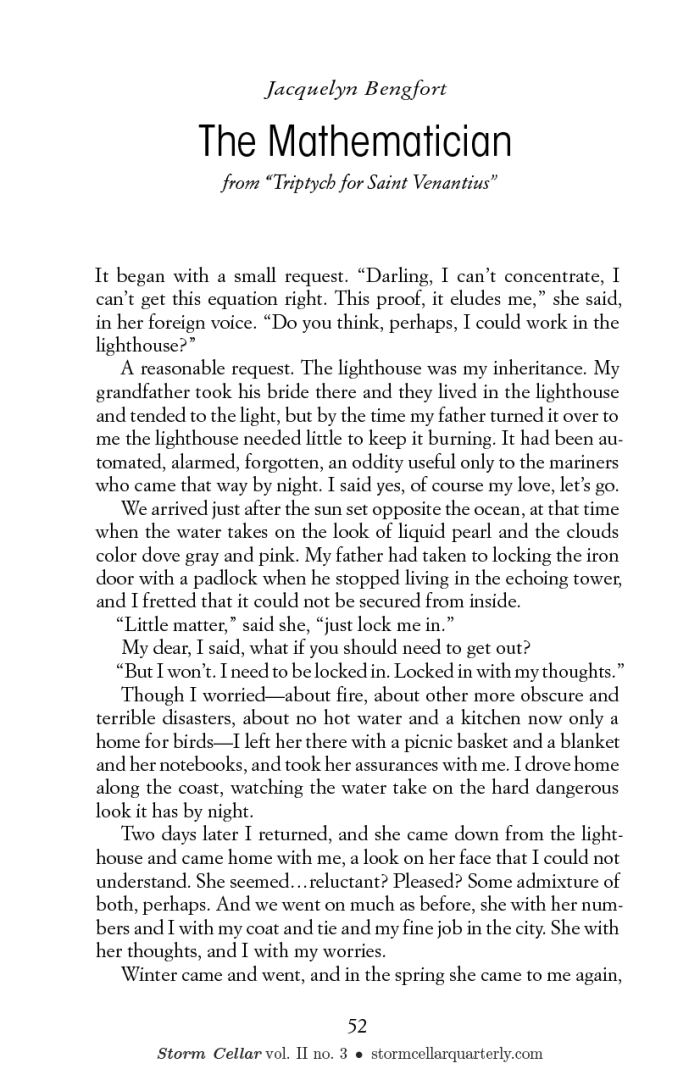 Jacquelyn Bengfort - The Mathematician [sample]