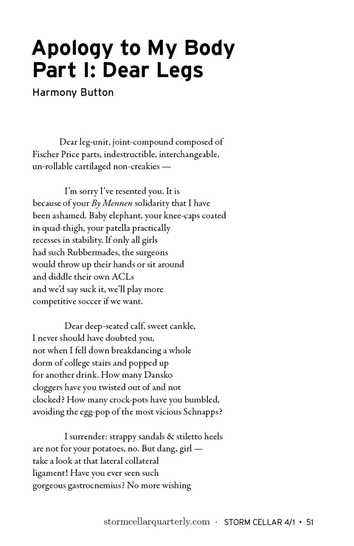 Harmony Button - two poems[sample]