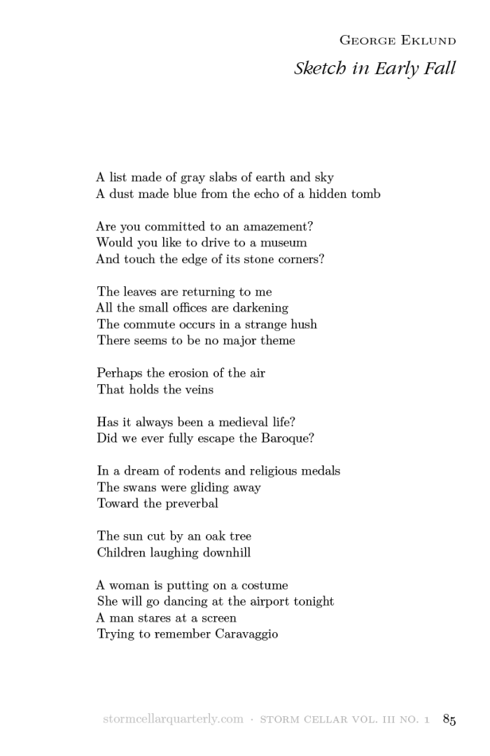 George Eklund - Sketch in Early Fall[sample]