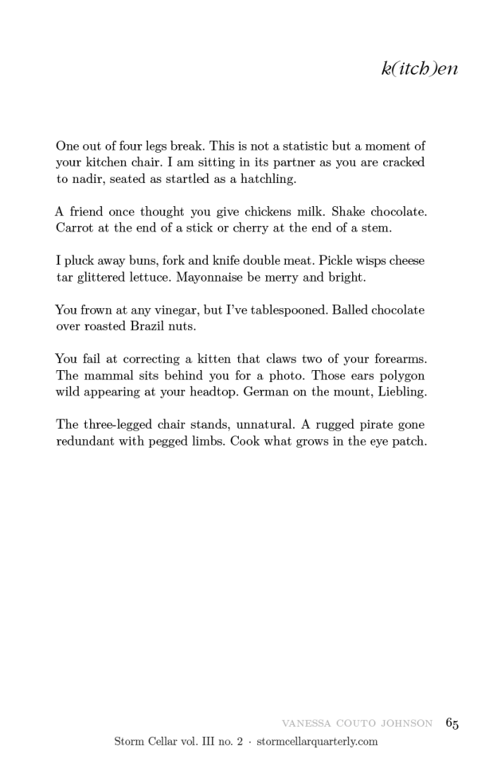 Vanessa Couto Johnson - four poems [sample-2]