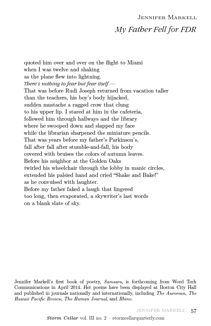 Jennifer Markell - My Father Fell for FDR [sample]