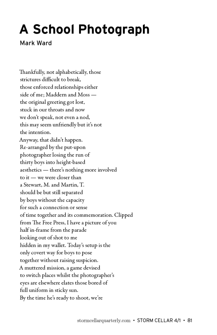 Mark Ward - A School Photograph [sample]