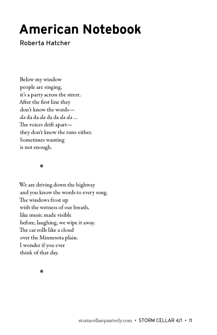 Roberta Hatcher - American Notebook [sample]