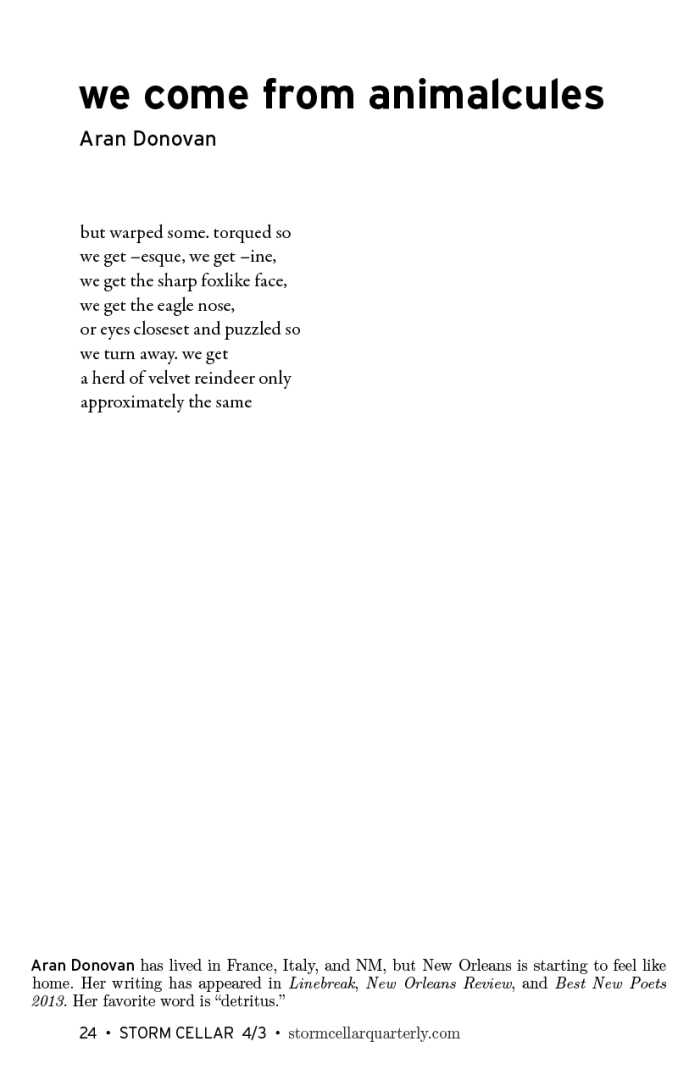 Aran Donovan - we come from animalcules[sample]