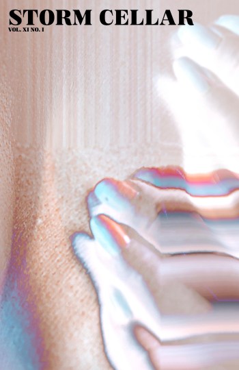 Storm Cellar volume 11 number 1 cover, detail from Examination (digitally altered photo, 2022) by Favour Adetona.